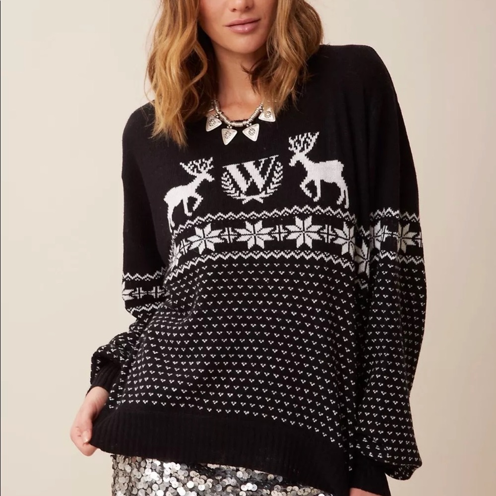 Wildfox Pastel Snow Babe Holiday Sweater BNWOT